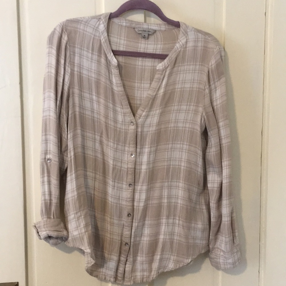 Cream button down